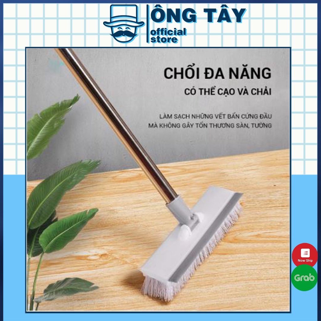 Chổi lau sàn,cây lau sàn gạt nước quét gạch 2 đầu tiện lợi dễ điều chỉnh chiều dài