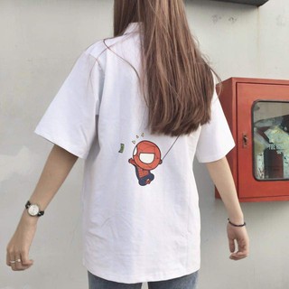 Áo Polo SPIDER MAN Unisex (Đen-Trắng)