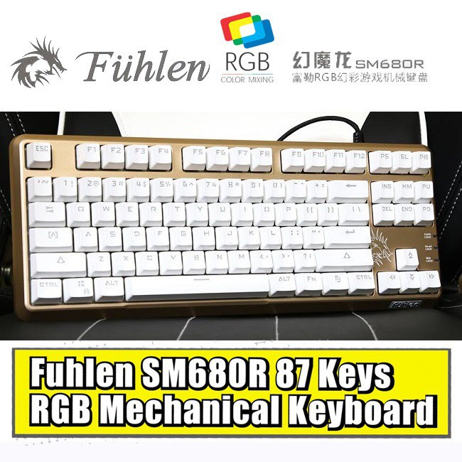 【Hàng sẵn sàng】 Bàn phím cơ Fuhlen SM680r Led RGB nhiều màu