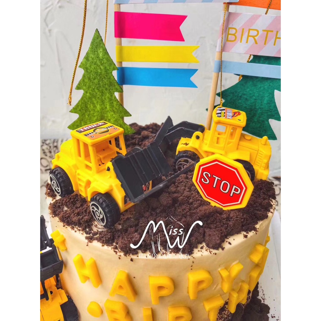 Đồ chơi trang trí bộ xe cẩu