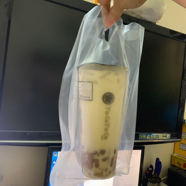 Combo 3 kg túi đựng trà sữa size 1cốc, 2 cốc, 3 cốc