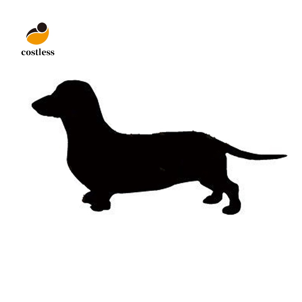 Đề Can Dán Trang Trí Thân / Cửa Sổ Xe Hơi Hình Chú Chó Dachshund Dễ Thương