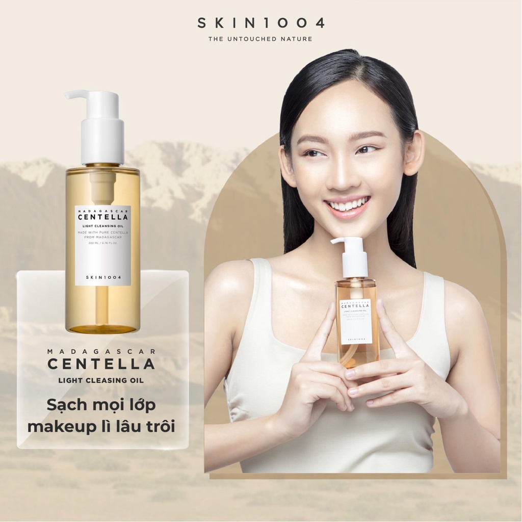 Dầu Tẩy Trang Skin1004 Madagascar Centella Light Cleansing Oil Chiết Xuất Rau Má 200ml