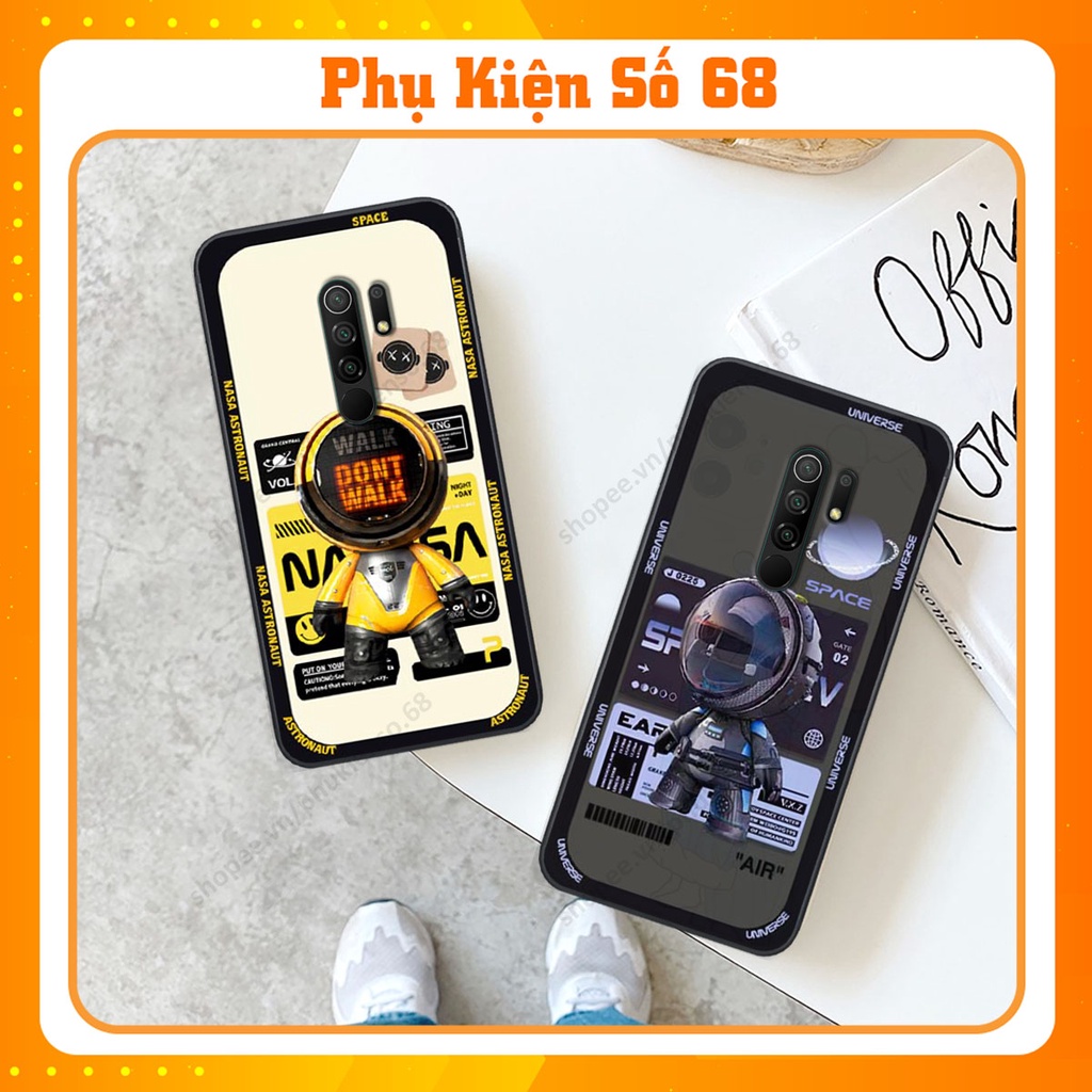 Ốp lưng Xiaomi Redmi 9 hình người máy, robot nasa đáng yêu dễ thương