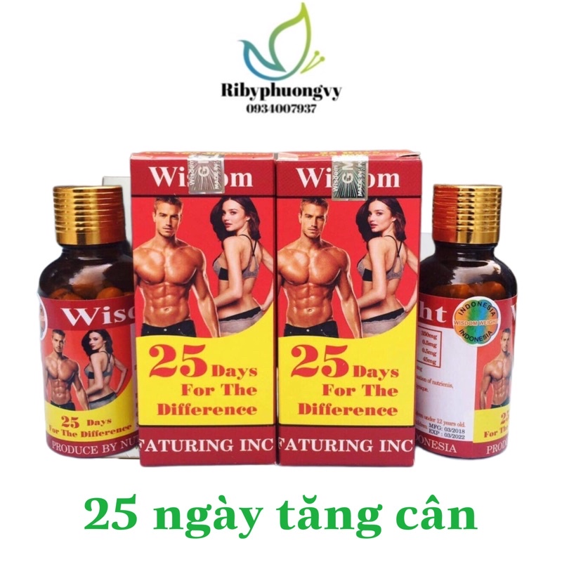 Viên uống Vitamin hỗ trợ tăng cân WISDOM WEIGHT