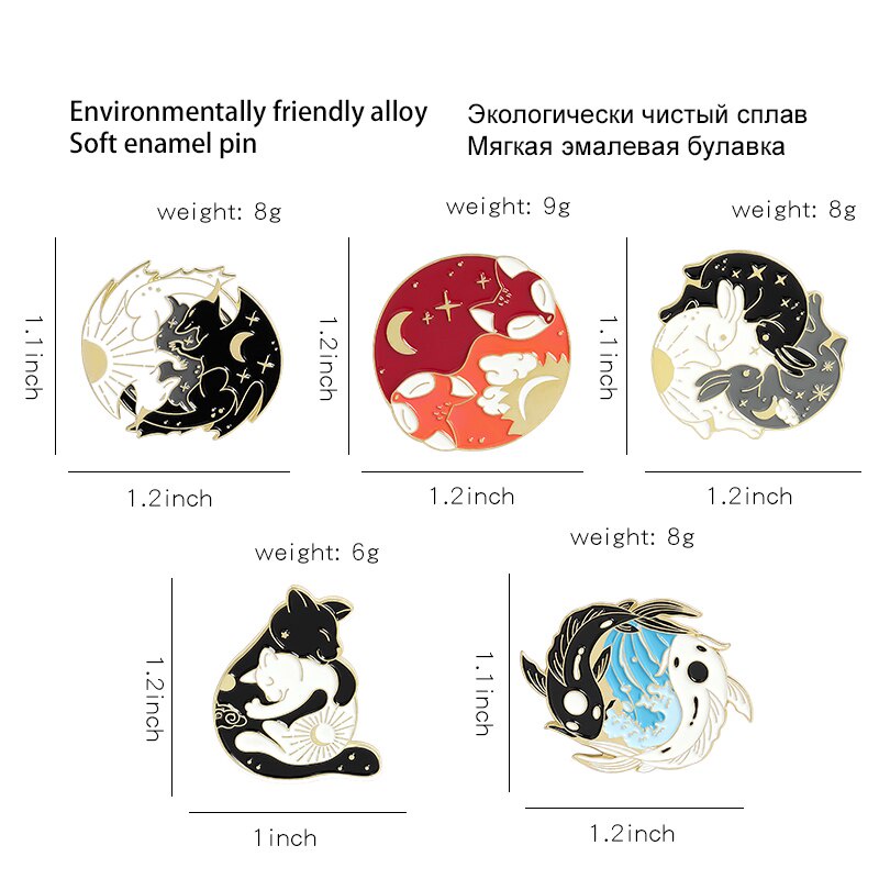 Huy hiệu cài áo hình động vật đáng yêu