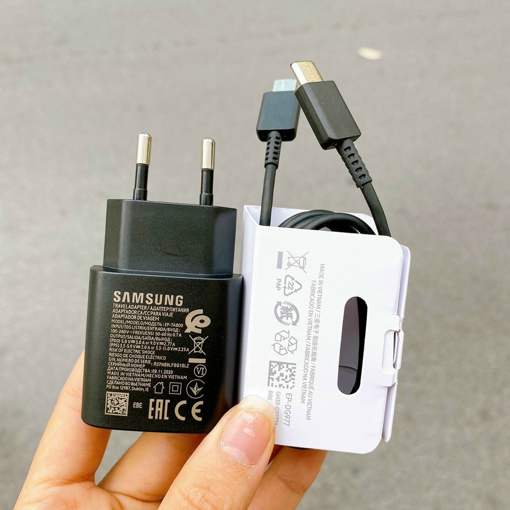 Sạc Nhanh Samsung Note10 💎 Bộ Sạc Nhanh PD 25w Type-C Cho Điện Thoại SamSung Note 10 Chính Hãng