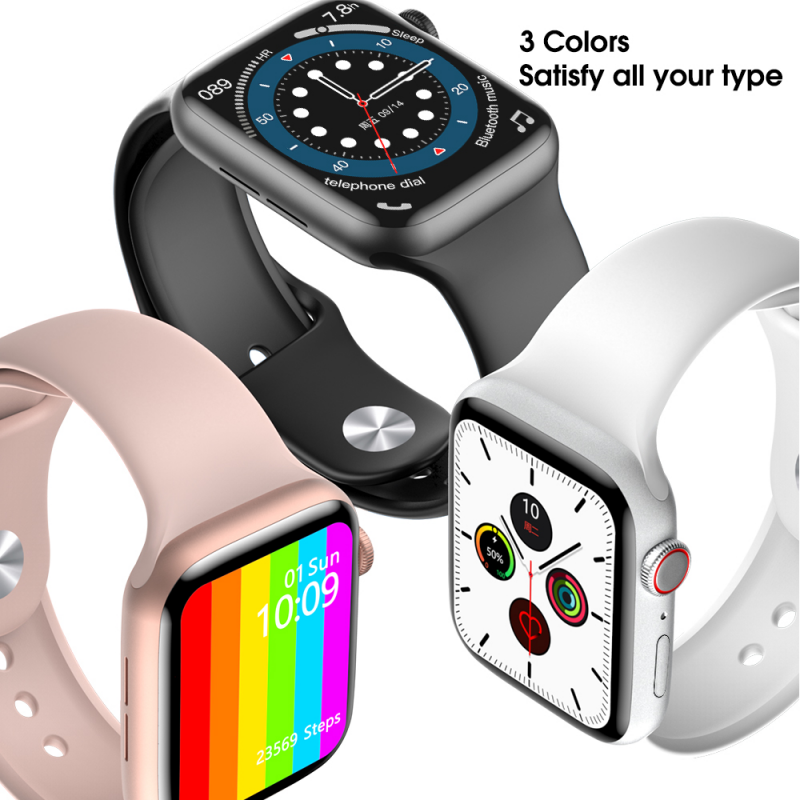 Lykry Smart Watch M33 IWO Square Screen Bluetooth Call IP68 Waterproof ECG Heart Rate Body Temperature monitoring Fitness Tracker 1.75 inch