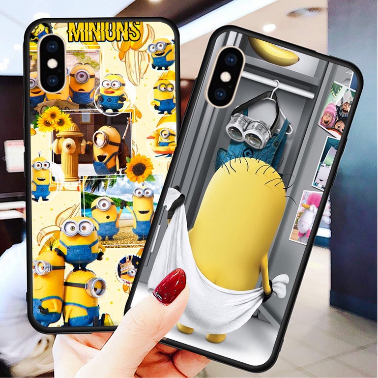 Ốp Iphone X / XS Max in hình minion cute dễ thương ,kẻ cắp mặt trăng  phong cách đẹp  vui nhộn đáng yêu