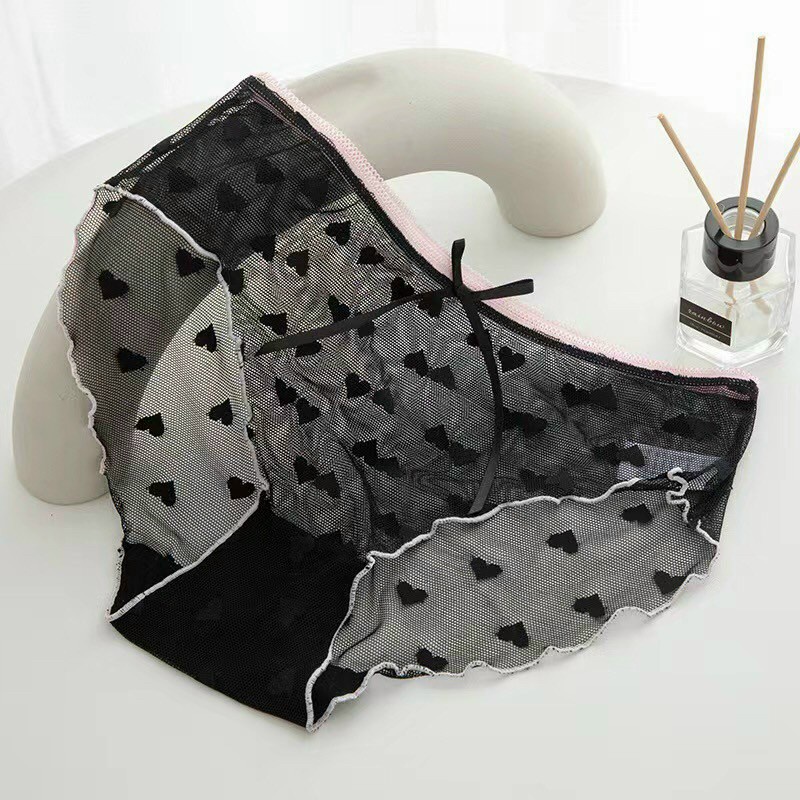 Quần Lót Nữ Ren Tim Xuyên Thấu Sexy - Gợi Cảm - Quyến Rủ Min Underwear 239130