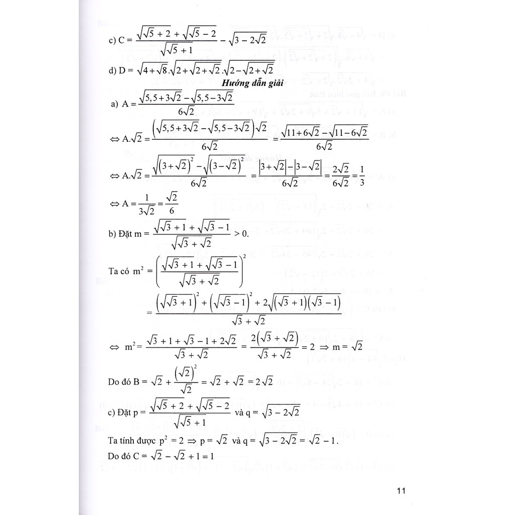 Sách - Giải nhanh các chuyên đề đại số 9 (Tài liệu luyện thi vào lớp 10)