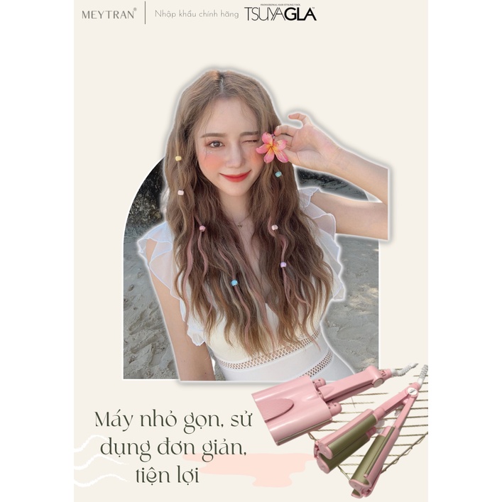 MÁY UỐN TÓC XOĂN SÓNG NƯỚC HÀN QUỐC 3 CÀNG TSUYAGLA