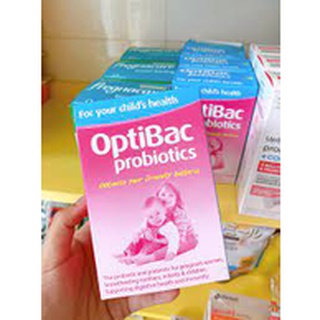 Men vi sinh Optibac hồng cho bà bầu và trẻ sơ sinh