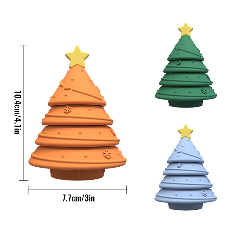 Đồ Chơi Cây Thông Giáng Sinh Bằng Silicone Nhiều Màu Sắc Phát Triển Trí Thông Minh Dành