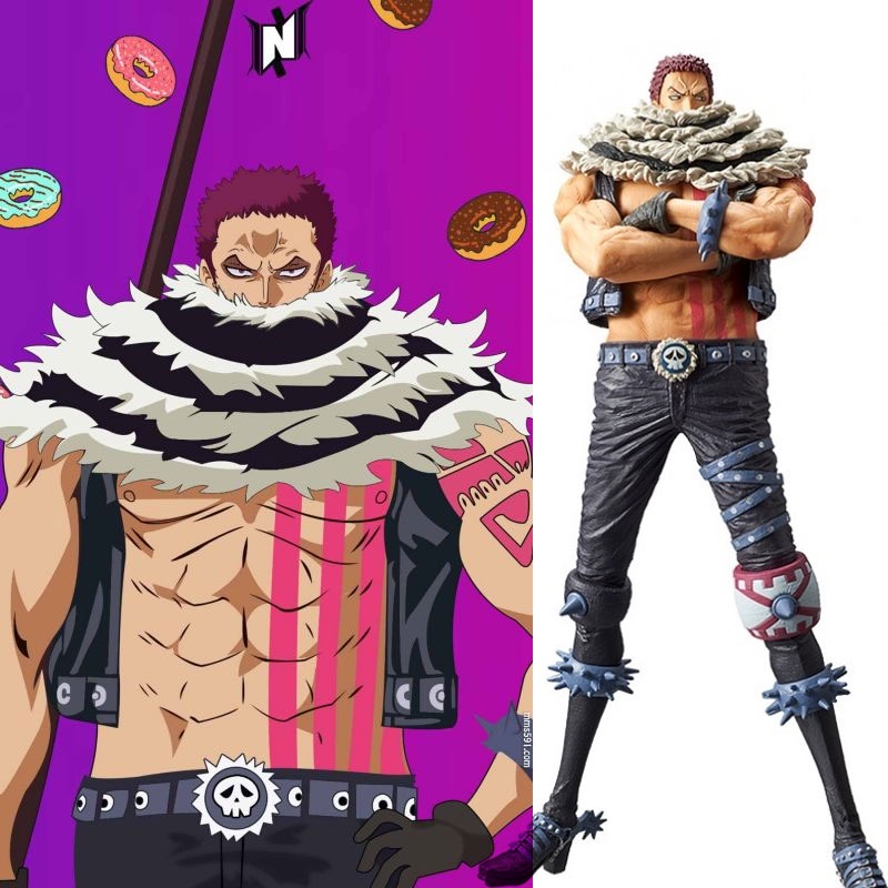 Anime Charlotte Katakuri Standing Ver. Trang trí PVC Hành động Hình Hoạt hình Sưu tập Mô hình Đồ chơi Trẻ em Quà tặng