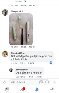 Bút máy bơm mực siêu nhẹ combo 300k 30c