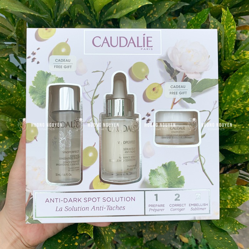 Bộ 3 Sản Phẩm Dưỡng Da Caudalie Vinoperfect Anti-dark Spot And Radiance Ritual