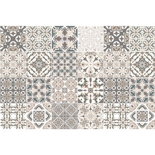 Set 32 ô Decal gạch bông - Ms: KT25 - Kích thước 60x120cm