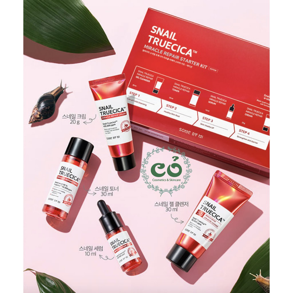 Bộ Dưỡng Da Some By Mi Snail Truecica Miracle Repair Starter Kit | BigBuy360 - bigbuy360.vn