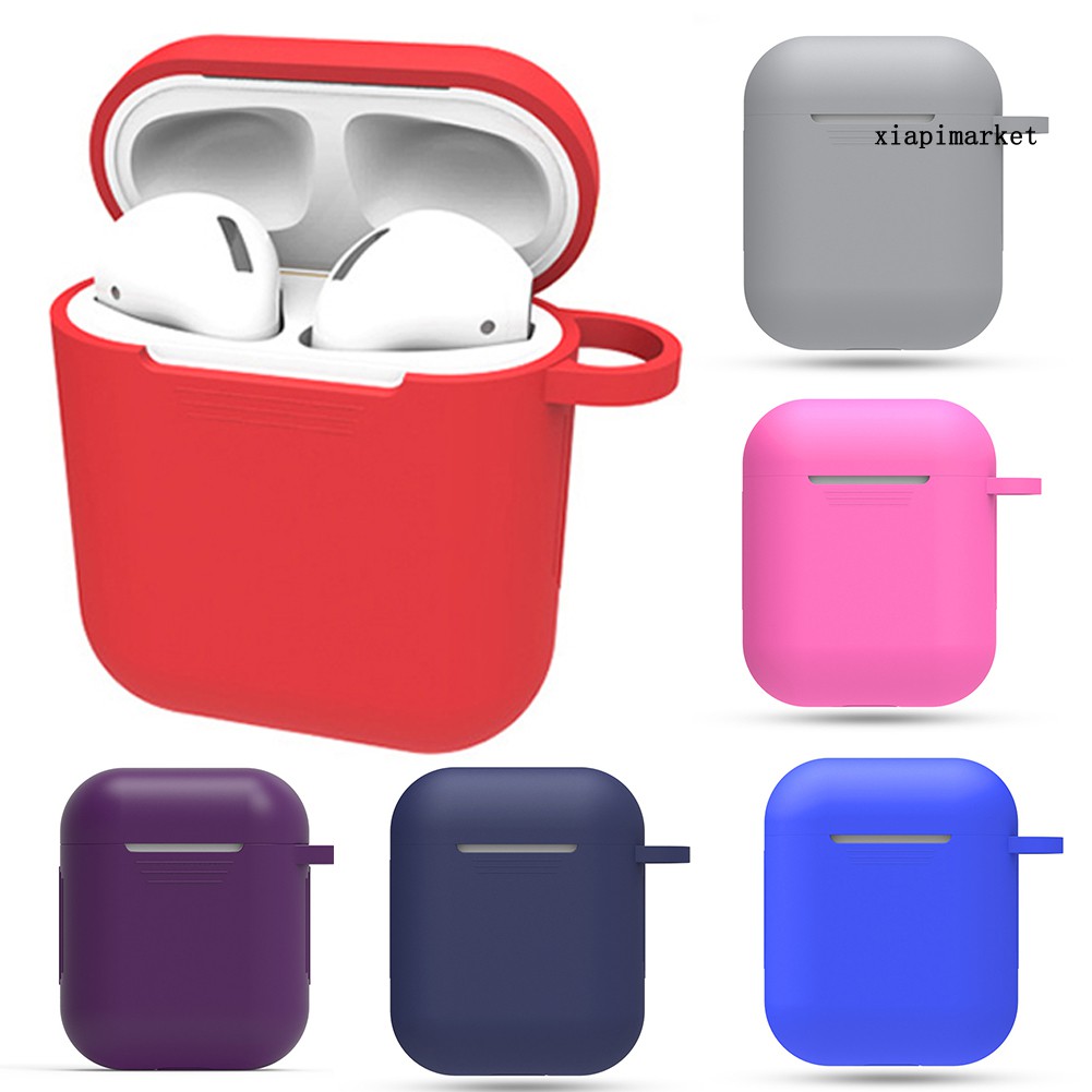 Vỏ Bảo Vệ Hộp Sạc Tai Nghe Airpods 1 / 2 Bằng Silicon Mềm Chống Trầy Xước Hình Chú Chim Dễ Thương