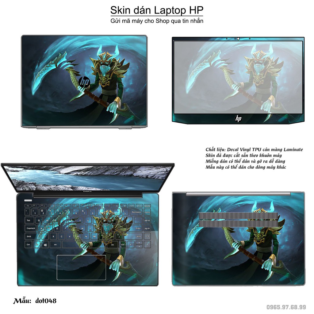 Skin dán Laptop HP in hình Dota 2 nhiều mẫu 8 (inbox mã máy cho Shop)