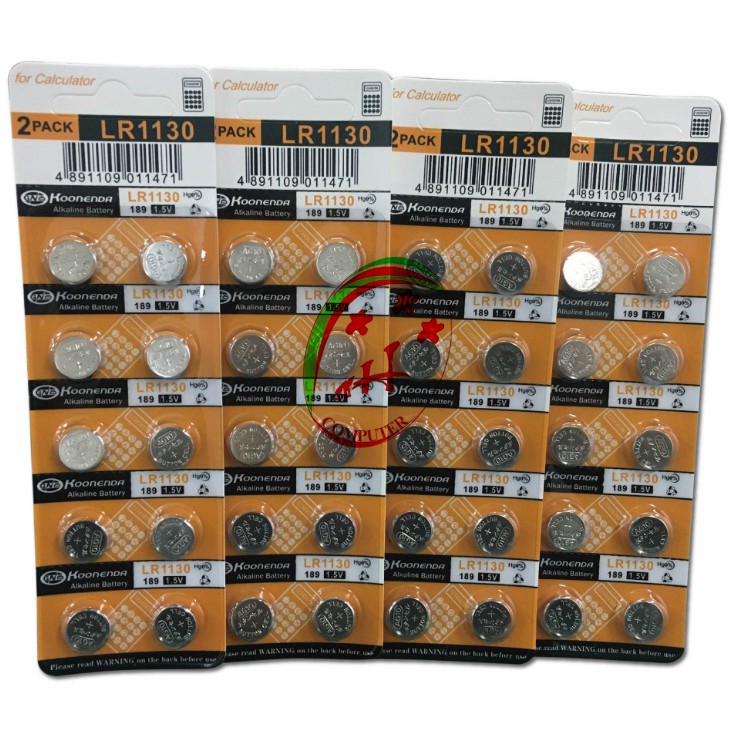 Pin máy trợ thính - 2 vỹ Pin AG10 LR54