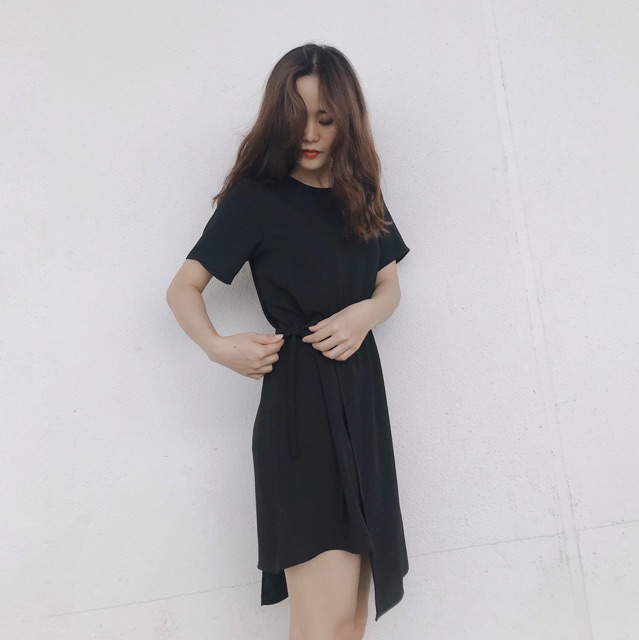 Layer Dress - Váy đen rút eo layer | BigBuy360 - bigbuy360.vn