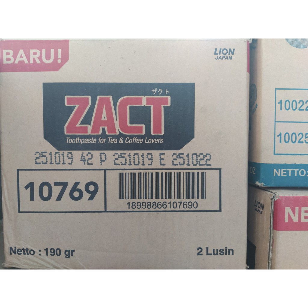 Kem đánh răng ZACT 190g ( Đặc biệt dành cho người uống trà, cafe, hút thuốc lá)