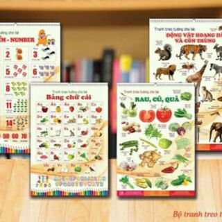 Bộ  tranh treo tường cho bé