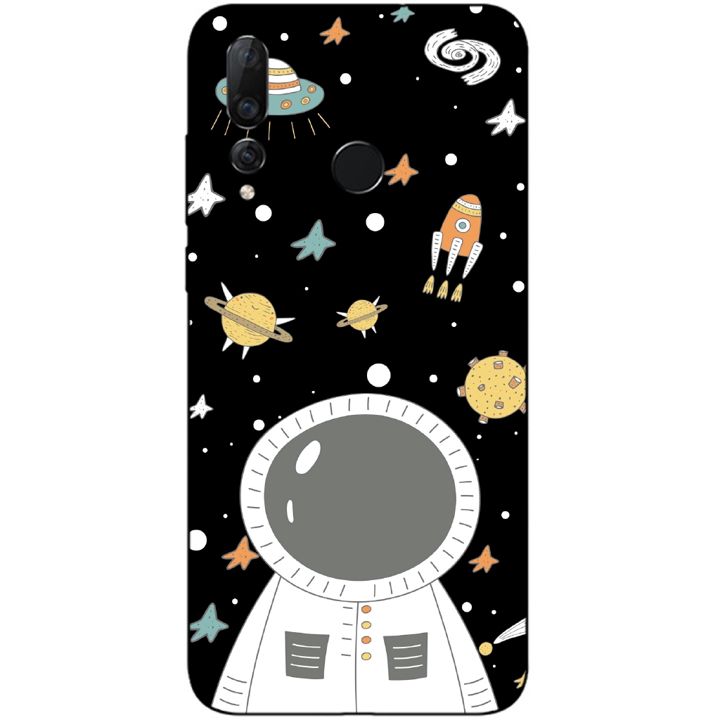 【Ready Stock】OPPO Realme 6 Pro/6i/Realme 5 Pro/5i/5s/Realme Q Silicone Soft TPU Case Cartoon Space Astronaut Back Cover Shockproof Casing