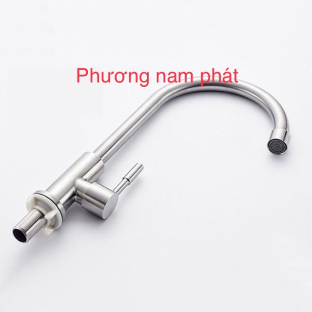 [GIÁ SỈ] Vòi Rửa Chén Bát Lạnh Inox 304 quay 360 độ dùng cho 2 hộc chậu N5002 Fotar vòi nước mạnh inox không han gỉ | BigBuy360 - bigbuy360.vn