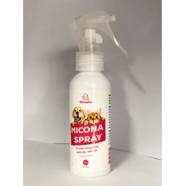 Xịt Micona Spray Vemedim Chai 100m lTrị Viêm Nang Lông Viêm Da Nấm Da Pet-1989