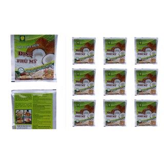 Bộ 10 gói bột cốt dừa định phú mỹ gói 50g