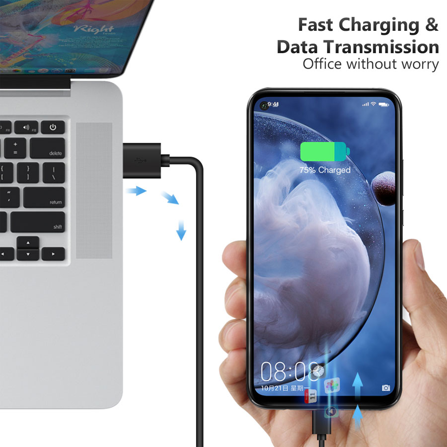 Dây Cáp Sạc Nhanh USB Type C Cho Samsung Note 20 S22 S21 S20 Ultra S9 S8 Note 10 Plus Note 9 8 A52s A72 A71 A51