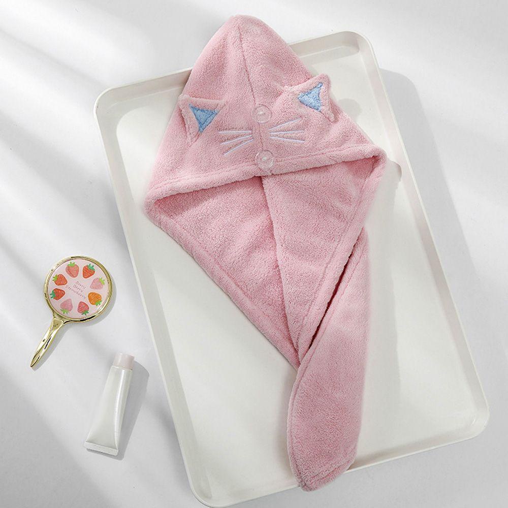 Khăn Quấn Khô Tóc Bằng Nỉ Mềm Mại Tiện Dụng