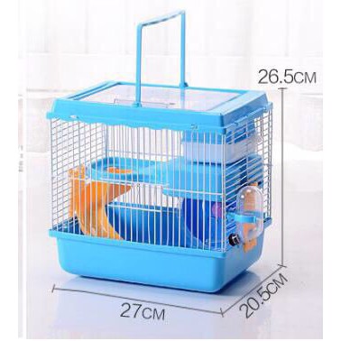 (Full phụ kiện) Lồng nắp mica sang chảnh cho hamster. (chuồng hamster).