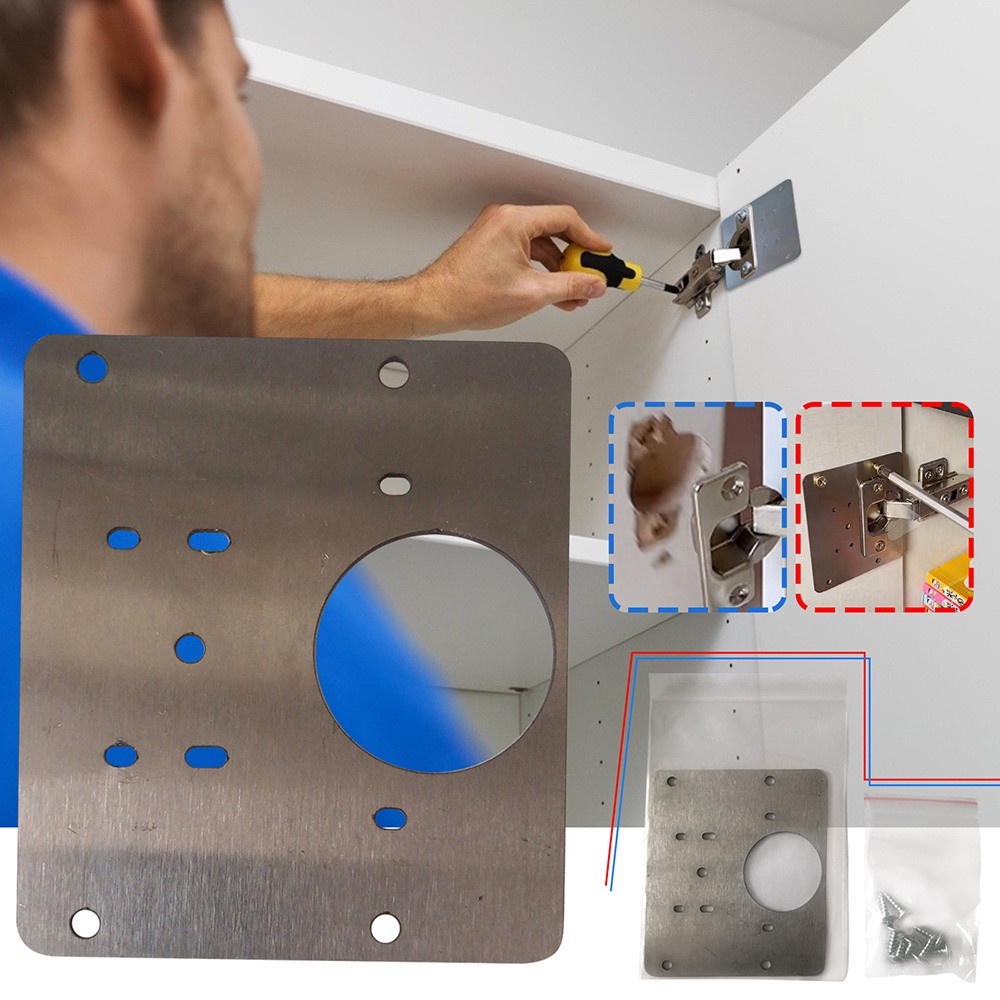 Set 3 chốt bản lề cửa ra vào/cửa sổ/tủ nhà bếp bằng inox