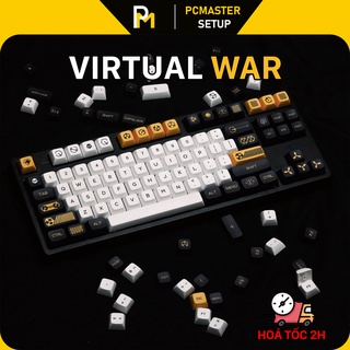 Keycap Virtual War pbt xda chiều cao 9.5mm dày 1.5mm Special FullBox của PCmaster