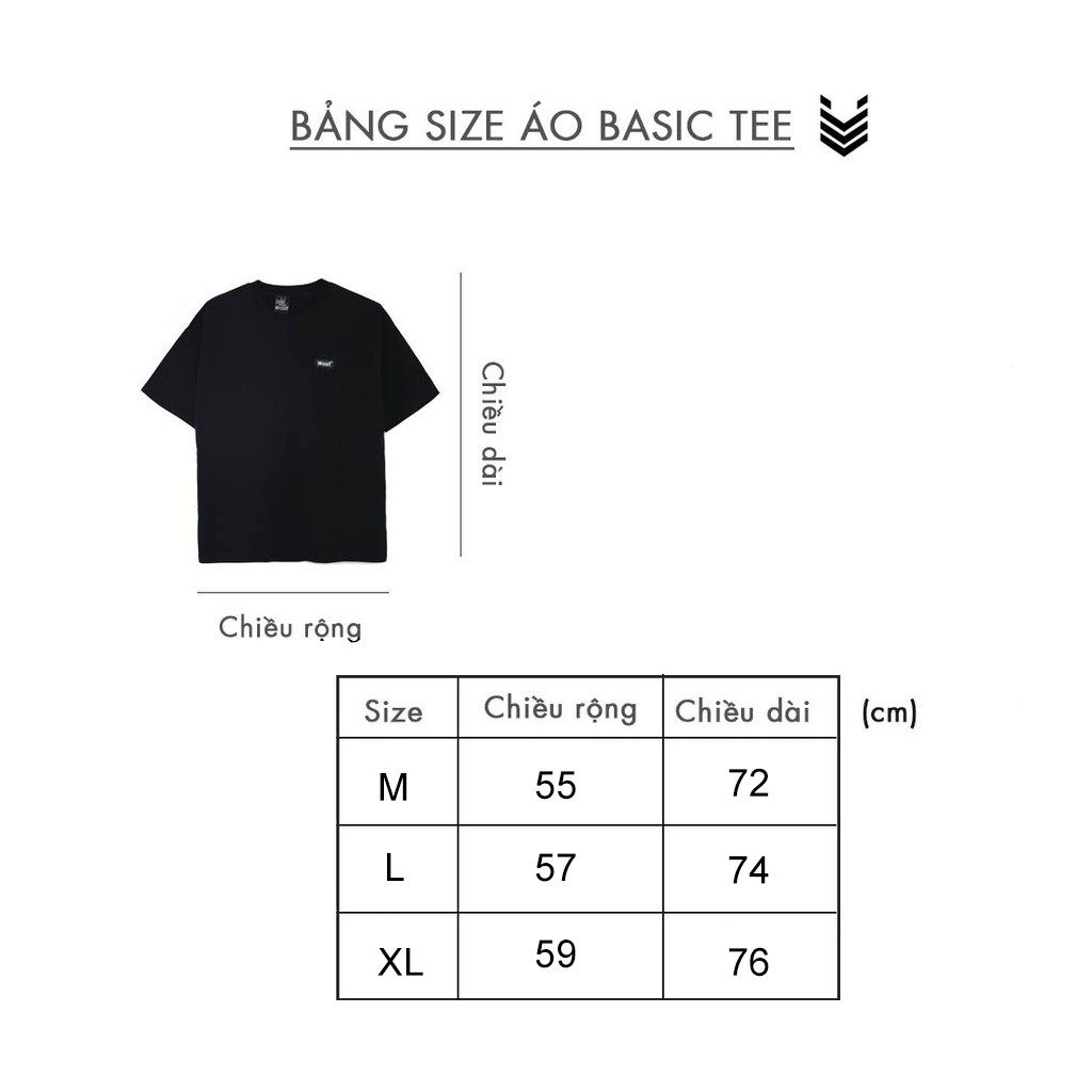 Áo WaaT - BASIC TEE - BLACK - Đen