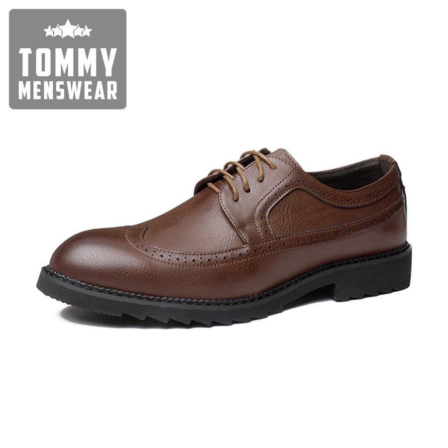 Giày Da Nam Đẹp - TẶNG TẤT - Giày Tây Nam Cao Cấp Quý Ông Lịch Lãm GNK16 | BigBuy360 - bigbuy360.vn