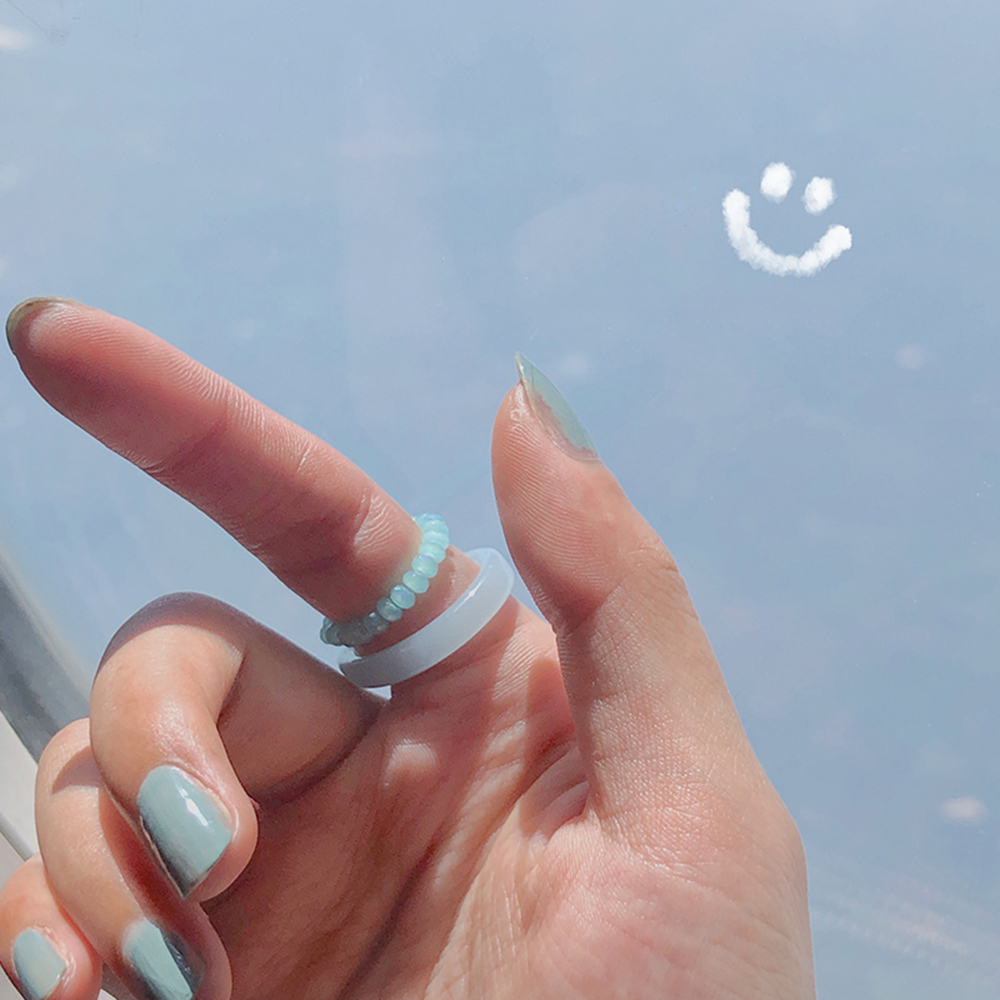 Bộ 2 Nhẫn Hợp Kim Đính Đá Kiểu Dáng Cổ Điển Cho Nữ