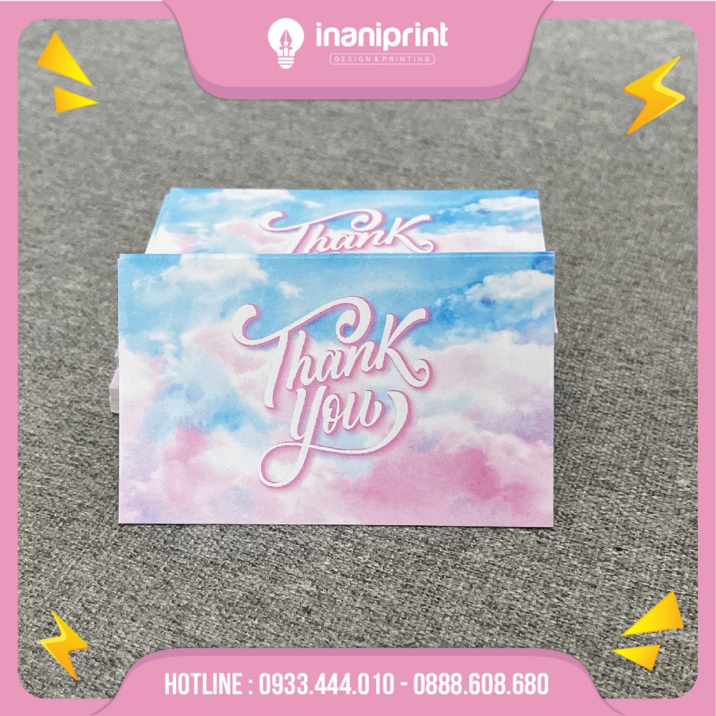 Card cám ơn, Giấy cám ơn, Thank you card gửi đến khách hàng - MS: 007