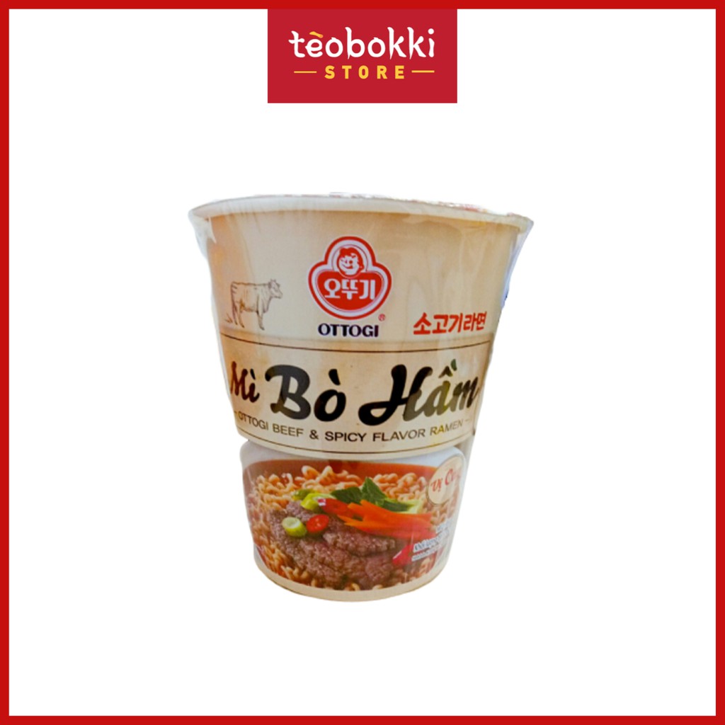Mì ly bò hầm cay Ottogi 62g