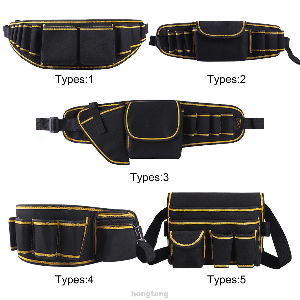 Home Professional Oxford Cloth Durable Portable Electrician With Adjustable Belt Technician Tool Bag