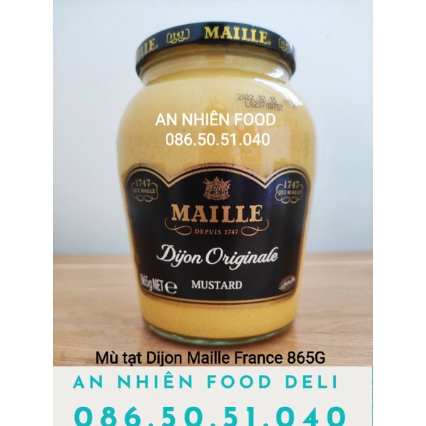 Mù Tạt Dijon nhập khẩu từ Pháp hiệu Maille 865Gram