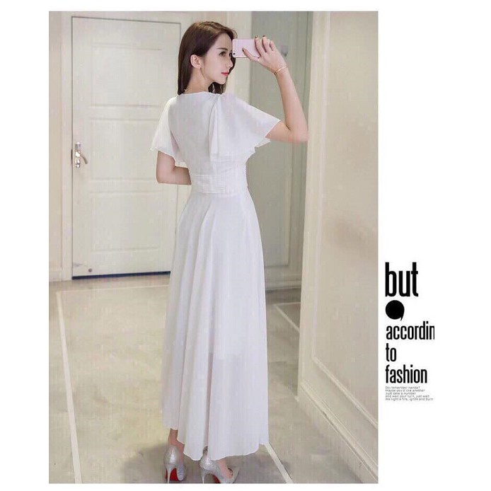 Đầm Maxi Hoa Cao Cấp - Váy Đầm Lụa Kiểu Maxi Tay Ngắn Tiểu Thư Điệu Đà Hàng Nhập Quảng Châu | BigBuy360 - bigbuy360.vn