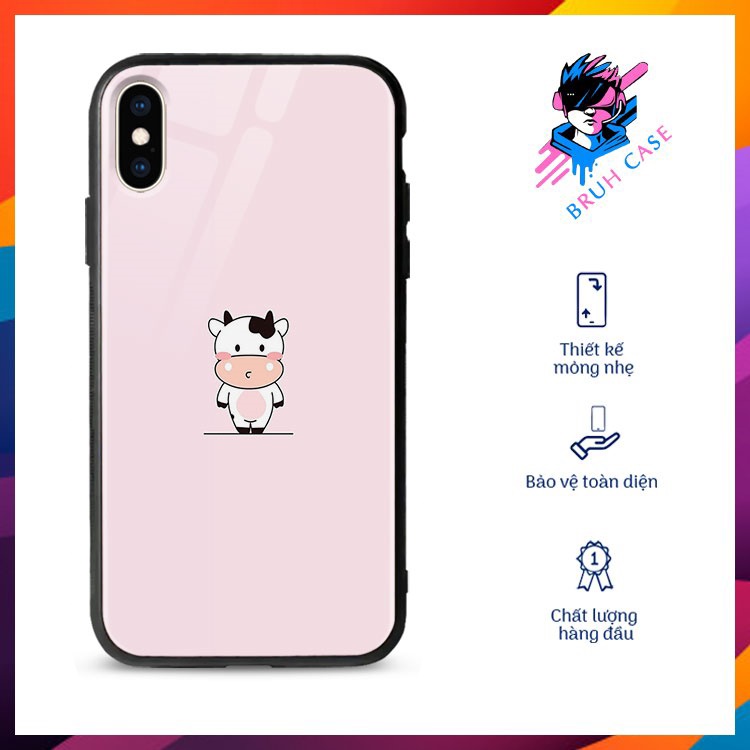 Ốp Đt Ip Hình Bò Sữa BRUH CASE 6/6Plus/6S/6S Plus/7/7Plus/8/8Plus/X/Xs/Xs Max/11/11 Promax/12/12 Pro