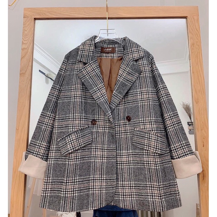 Áo dạ kẻ blazer | BigBuy360 - bigbuy360.vn