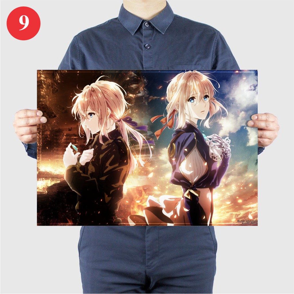 Tấm Poster Áp Phích Anime Violet Evergarden - Búp Bê Ký Ức By AnimeX