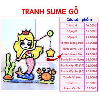 TRANH SLIME GỖ SÁNG TẠO GIÁ RẺ